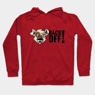 Karate Dog Back Off (Side Text) Hoodie